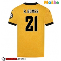 Moške Nogometnih dresov Wolves Rodrigo Gomes #21 Domači 2025-26 Kratki rokavi